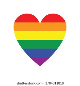 LGBT flag icon vector sign symbol
