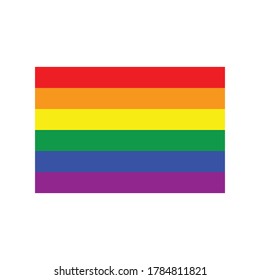 LGBT flag icon vector sign symbol