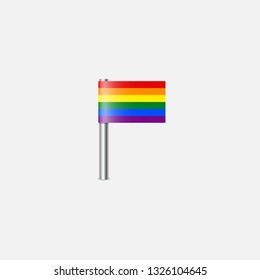 LGBT flag illustration