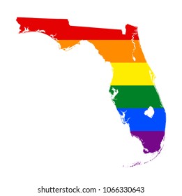 gay flag colors on florida state
