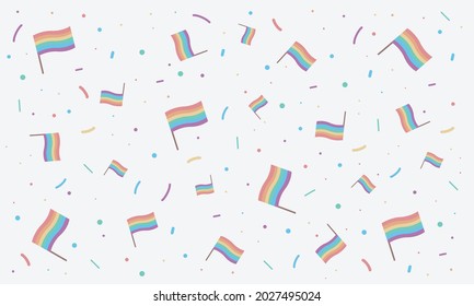 LGBT-Flaggenmuster - Happy-Pride-Hintergrund