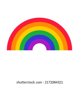 LGBT flag. Pride day vector icon. Rainbow love concept. Human rights and tolerance. LGBT gay and lesbian pride symbols rainbow. Icon template. Vector illustration.