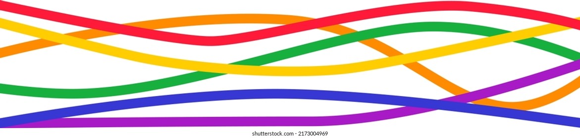 LGBT flag. Pride day vector icon. Rainbow love concept. Human rights and tolerance. LGBTQ+ gay and lesbian pride symbols. Icon template. Vector illustration isolated on white background.