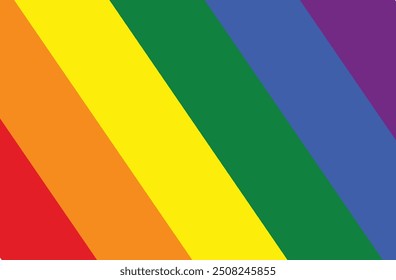 LGBT flag, rainbow color love symbol, pride month in June, vector illustration. 