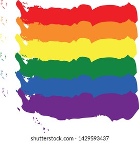 The LGBT flag or rainbow flag has been used as a symbol of gay, lesbian, bisexual and trans pride since the late 1970s. The different colors symbolize diversity in the LGBT community.