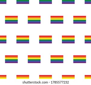LGBT flag seamless pattern.  Gay flag texture vector 
