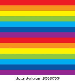 Patrón transparente de la bandera LGBT. Homosexualidad, igualdad, diversidad, orgullo, concepto de libertad. Ilustración vectorial.