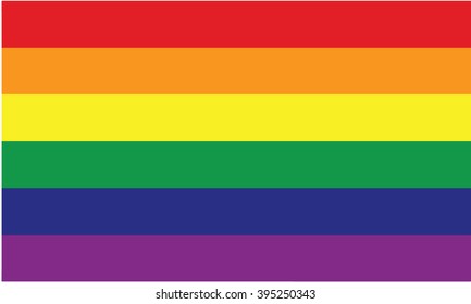 LGBT flag vector icon
