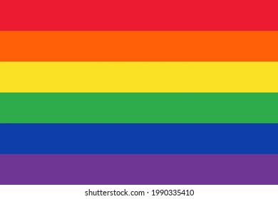 Ilustración vectorial del indicador Lgbt. Símbolo de la bandera del orgullo arcoiris del movimiento gay y lesbiana