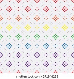 LGBT Gay love concept - Rainbow geometric seamless pattern design texture. Vector Background