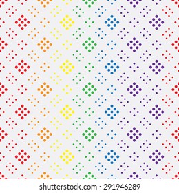 LGBT Gay love concept - Rainbow geometric seamless pattern design texture. Vector Background