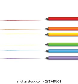 LGBT Gay pride love concept - Rainbow lines with colorful pen on with background 