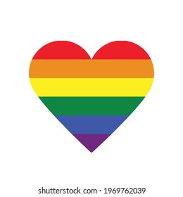 LGBT heart. Logo. Human rights and tolerance. 