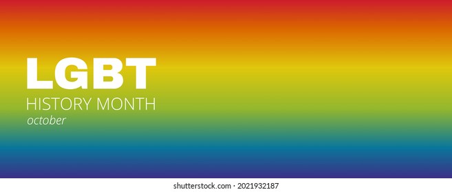 Lgbt History Month Gay Bisexual Trans Stock Vector (Royalty Free ...