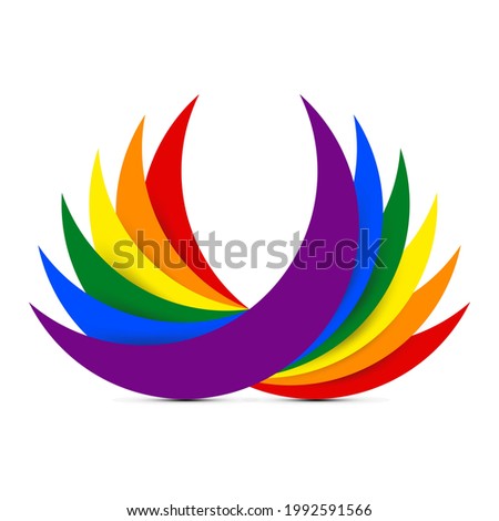 LGBT icon abstarct background vector illustration