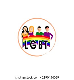LGBT-Illustrations-Design-Animation Vektorgrafik-Stockwerk