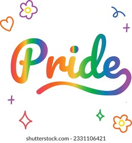Ilustración vectorial de color de orgullo LGBT