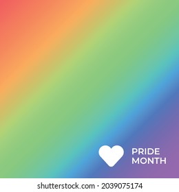 LGBT LGBTQ+ Pride Hearts and Slogans Social Media Post Template. Love is Love, Be Proud, Be Yourself. Hearts in LGBT Flag Colours. Vector Design Element for LGBT Pride Social Post, Square Banner, Logo