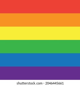 LGBT LGBTQ+ Pride Hearts and Slogans Social Media Post Template. Love is Love, Be Proud, Be Yourself. Hearts in LGBT Flag Colours. Vector Design Element for LGBT Pride Social Post, Square Banner, Logo