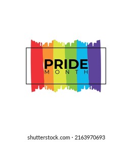 LGBT LGBTQ+ Pride Hearts and Slogans Social Media Post Template. Vector Design Element for LGBT Pride Social Post, Square Banner, Logo