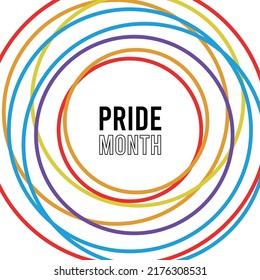 LGBT LGBTQ+ Pride Hearts and Slogans Social Media Post Template. Love is Love, Be Proud, Be Yourself. Hearts in LGBT Flag Colours. Vector Design Element for LGBT Pride Social Post, Square Banner, Logo