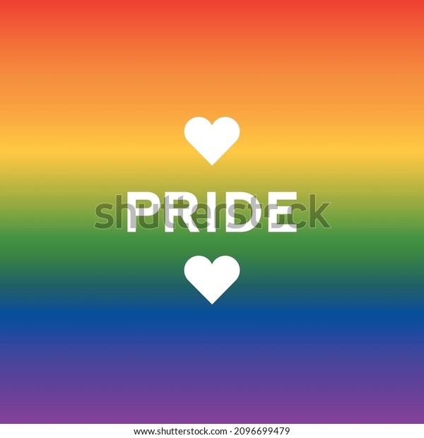 Lgbt Lgbtq Pride Hearts Slogans Social Stock Vector Royalty Free 2096699479 Shutterstock