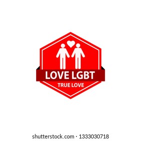 LGBT Love icon Vector 