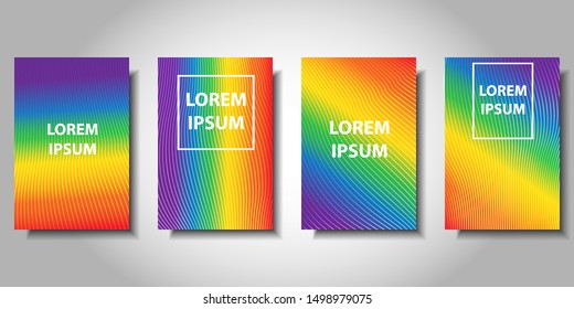 LGBT modern background design. Colorful halftone gradients. Minimal covers design. Background template design for web. Cool gradients. Vector illustration. Eps10