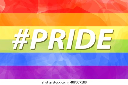 Lgbt Movements Pride Symbol Hashtag Pride Stock Vector (Royalty Free ...