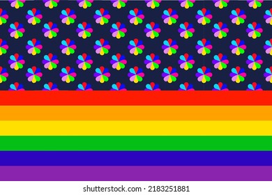 lgbt pattern .lgbt web banner. pattern with rainbow hearts. pattern can be used for wallpaper, web page background, fabric, gift wrap,poster.LGBT community symbol .design on backdrop colorful 