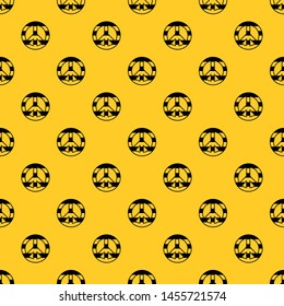 LGBT peace sign pattern seamless vector repeat geometric yellow for any design