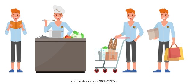 LGBT people lifestyle character vector design. Presentation in various action.
