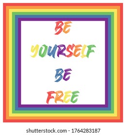 LGBT Poster art be free