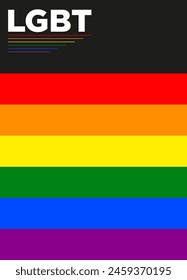 LGBT poster and flyer as an illustration