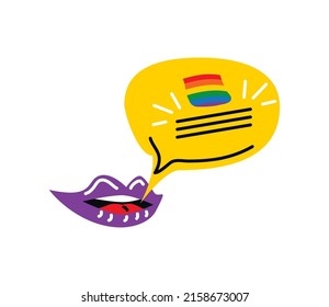 LGBT pride advertising icon isolated