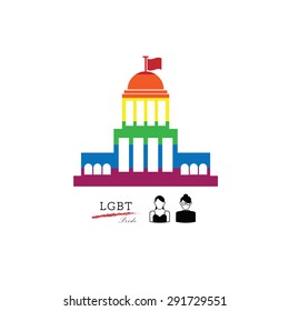 LGBT Pride American Supreme Court Vector