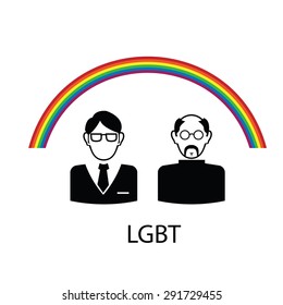 LGBT pride color poster vector