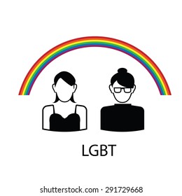 LGBT pride color poster vector