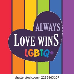 LGBT Pride Day Celebration Vector Post Template