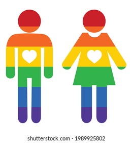 Juego de ilustraciones de elementos del Día del Orgullo LGBT