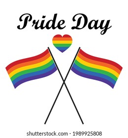 Juego de ilustraciones de elementos del Día del Orgullo LGBT