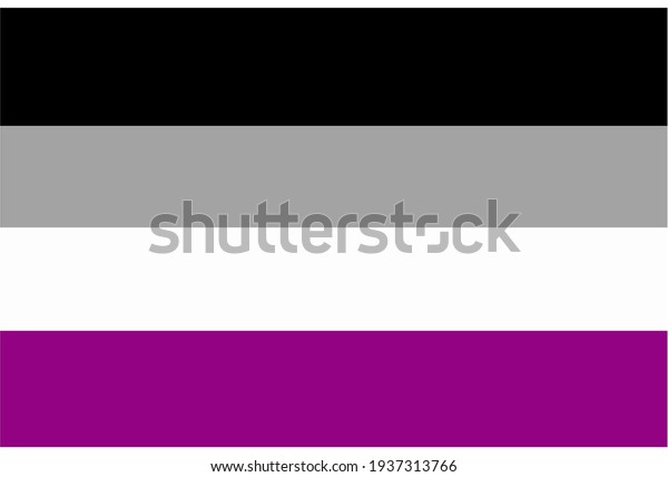 LGBT pride flag, Asexual PRIDE.\
Multicolored peace flag movement. Original colors\
symbol.
