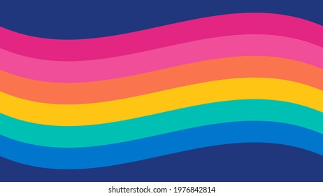 Lgbt Pride Flag Background Wavy Pride Stockvektor (royaltyfri) 1976842814 S...