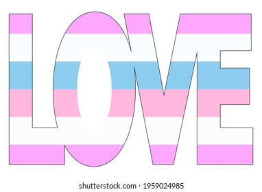 LGBT pride flag, Bigender PRIDE. Multicolored peace flag movement. Original colors symbol. In the form of the word love