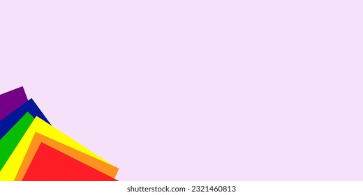 LGBT pride flag color copy space background