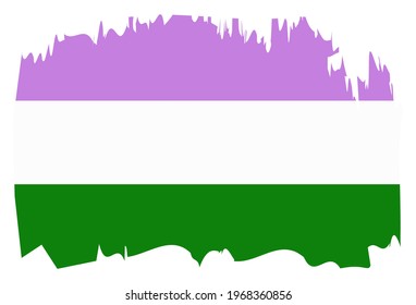 Bandera del orgullo LGBT, ORGULLO de género. Movimiento de bandera de la paz multicolor. Símbolo de color original.