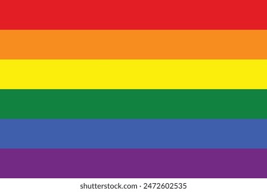 LGBT pride flag. Lesbian, gay, bisexual, transgender banner.