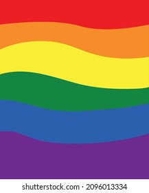 The LGBT pride flag or rainbow pride flag