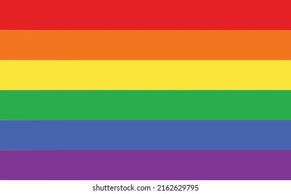 LGBT pride flag. rainbow flag background. Pride symbol. flat style.