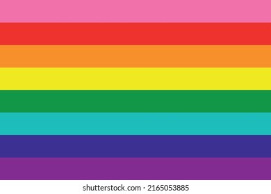 Bandera del orgullo LGBT, fondo de la bandera arcoiris. Movimiento de bandera de la paz multicolor.